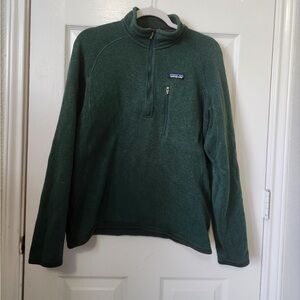 Patagonia Deep Green Marl Knit Full Zip Men's Jacket Coat S